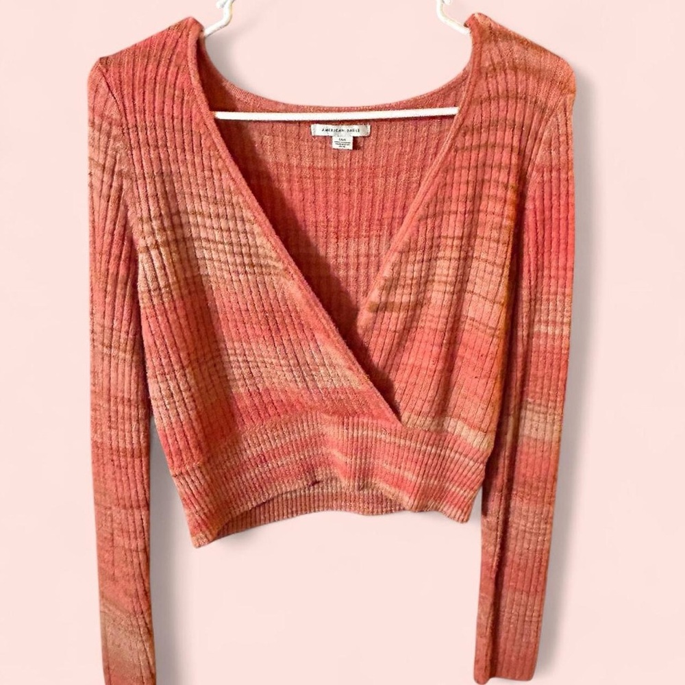 American Eagle Outfitters Coral Knit Sweater